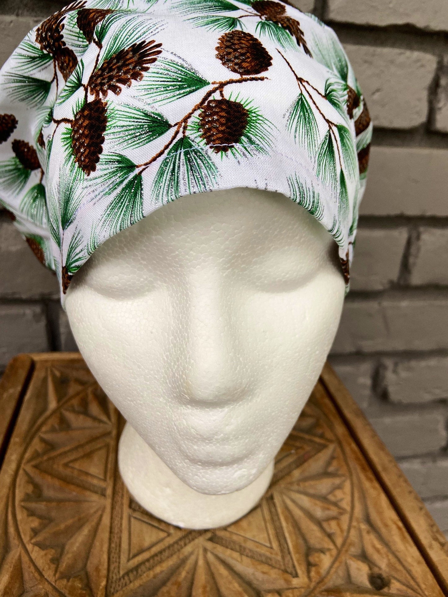 Glitter Pine Trees Scrub Cap | Stitchy Witch Co. - StitchyWitch