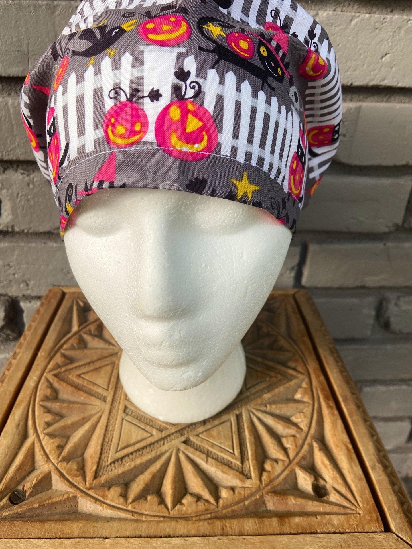 Black Cat Scrub Cap | Stitchy Witch Co. - StitchyWitch