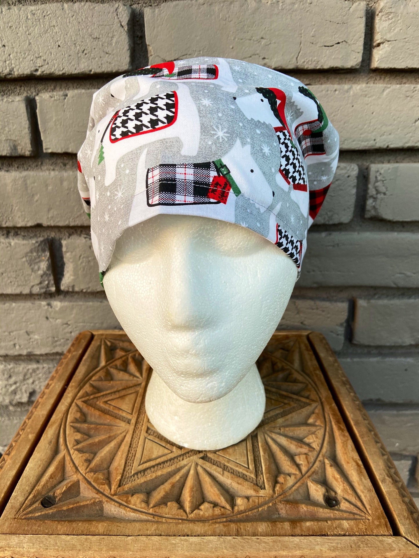 Christmas Puppy Scrub Cap | Stitchy Witch Co. - StitchyWitch