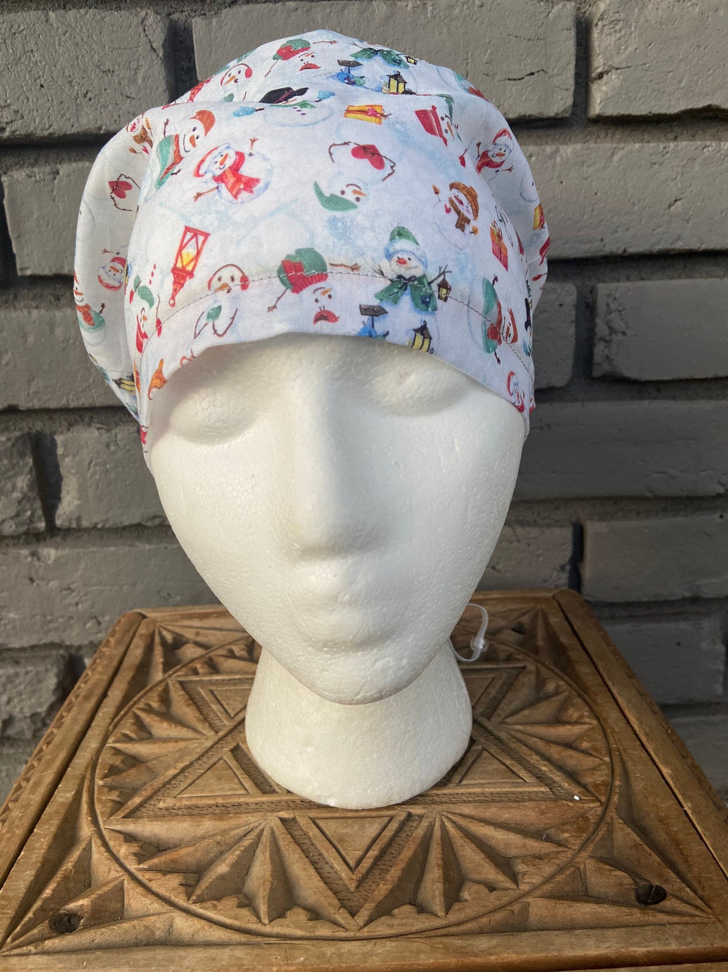 Snowman Scrub Cap | Stitchy Witch Co. - StitchyWitch