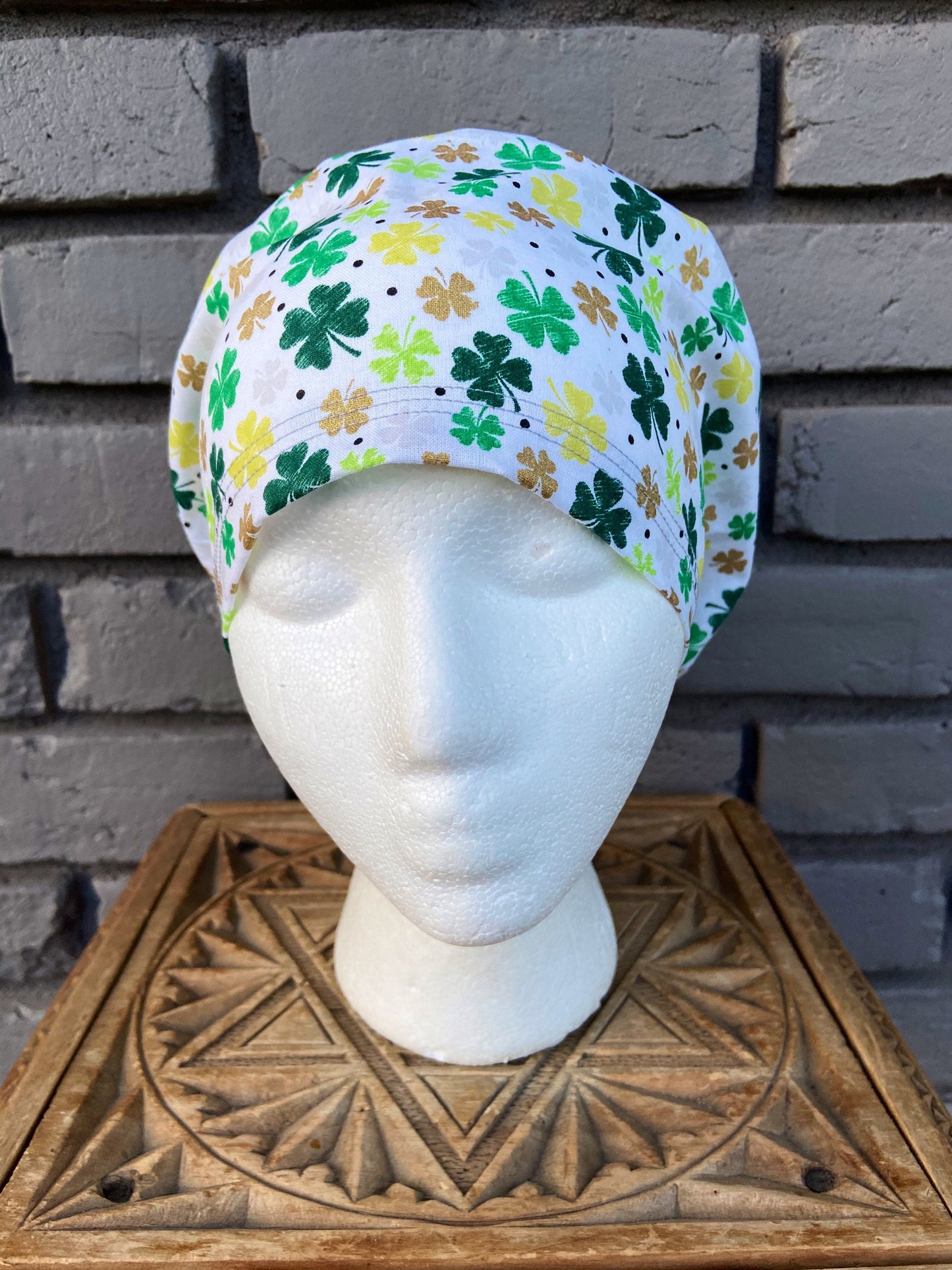 Four Leaf Clover Scrub Cap | Stitchy Witch Co. - StitchyWitch
