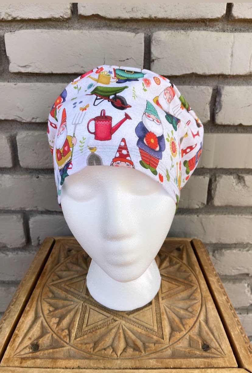 Garden Gnome Scrub Cap | Stitchy Witch Co. - StitchyWitch