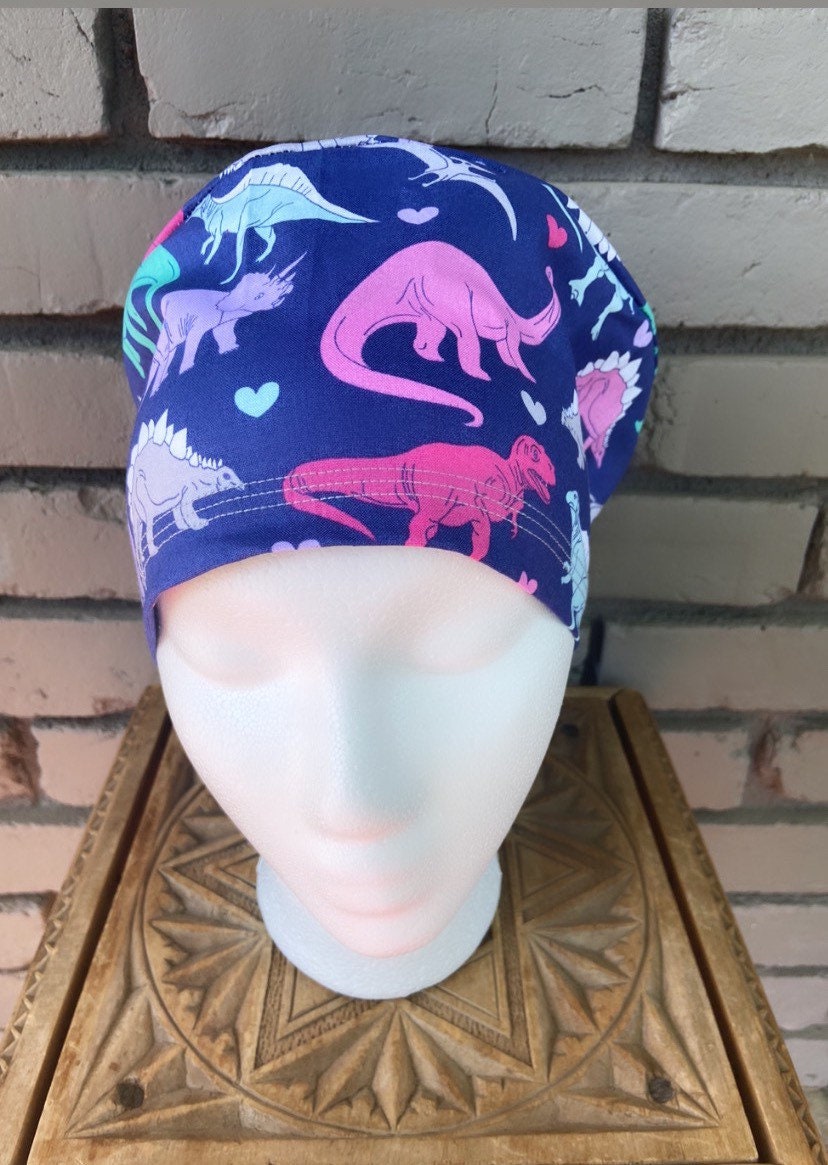 Dinosaur Scrub Hat | Stitchy Witch Co.