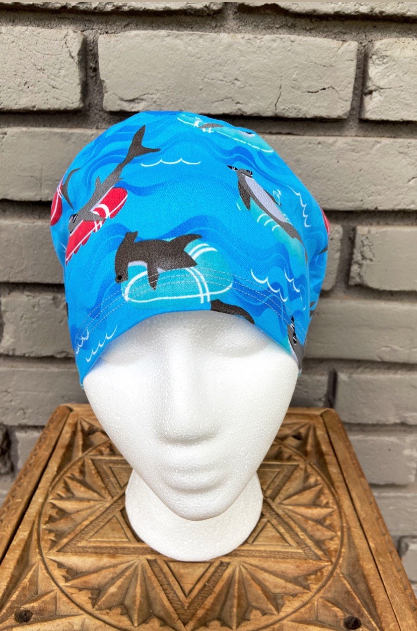 Shark Scrub Cap | Stitchy Witch Co. - StitchyWitch