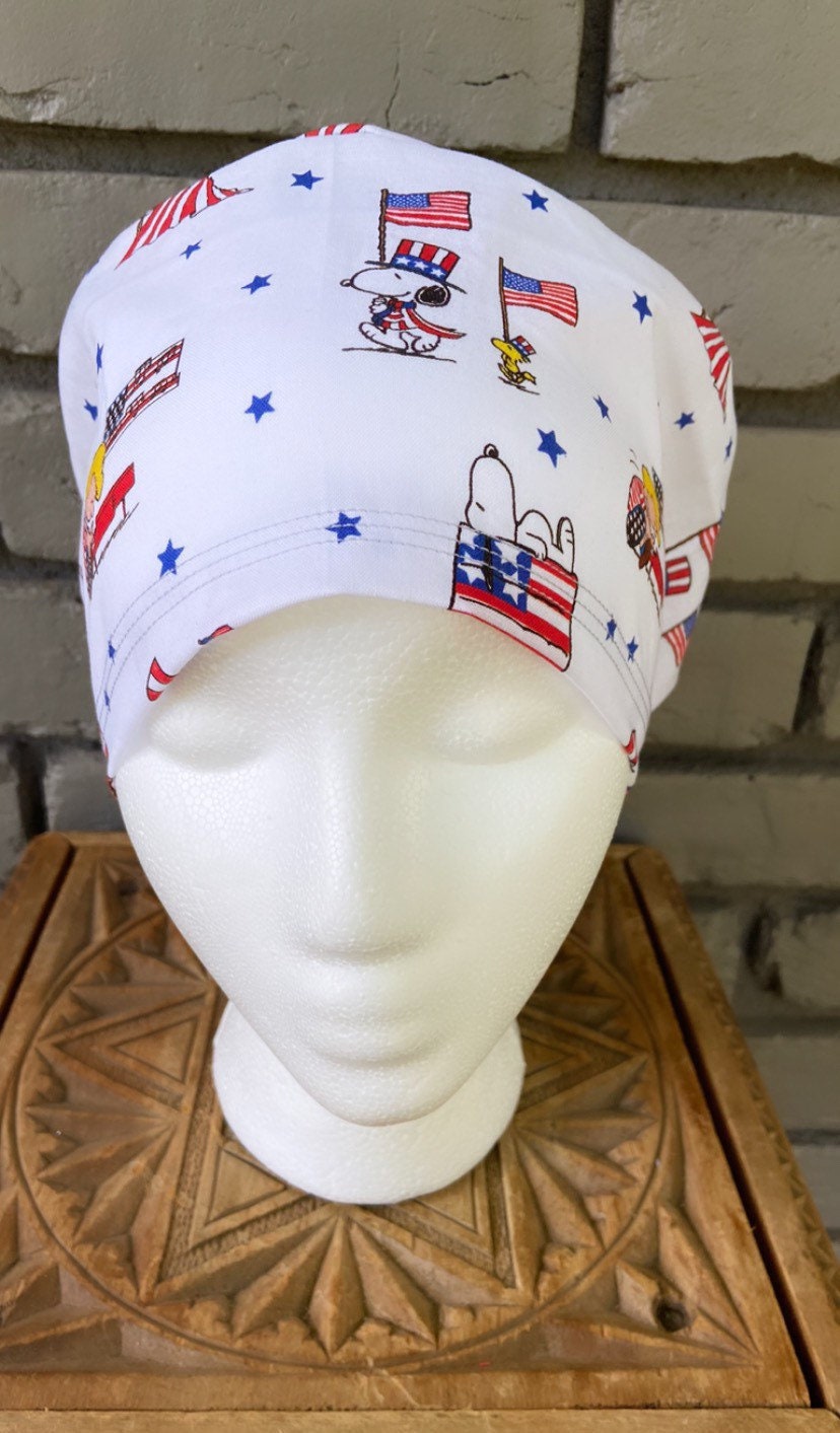 Patriotic Scrub Cap | Stitchy Witch Co.