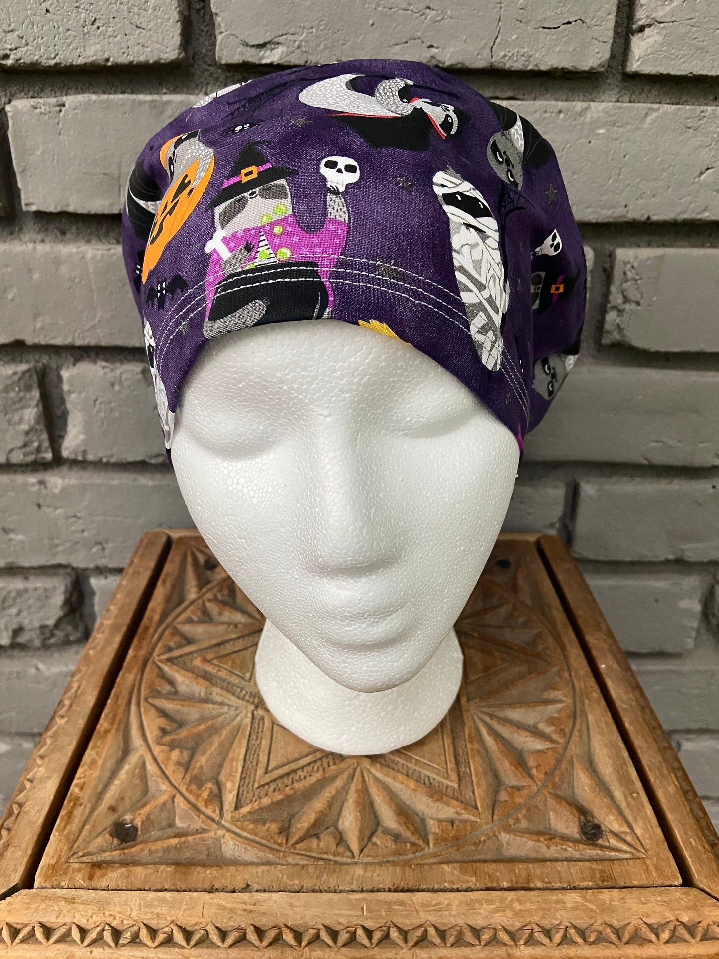Halloween Sloth Scrub Cap | Stitchy Witch Co. - StitchyWitch