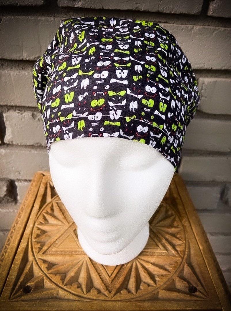 Are You Afraid of the Dark Scrub Cap | Stitchy Witch Co. - StitchyWitch