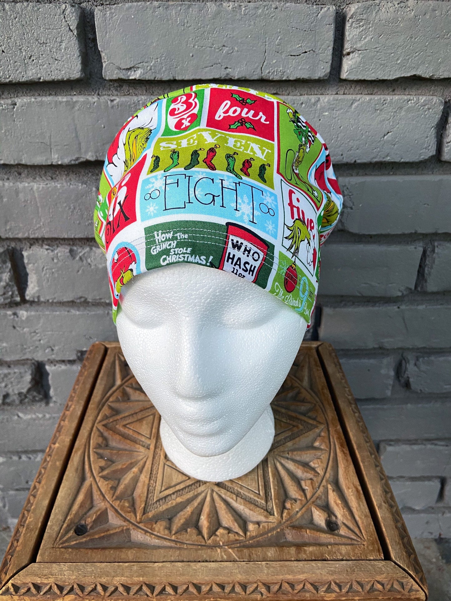 12 Days of Christmas Scrub Cap | Stitchy Witch Co.