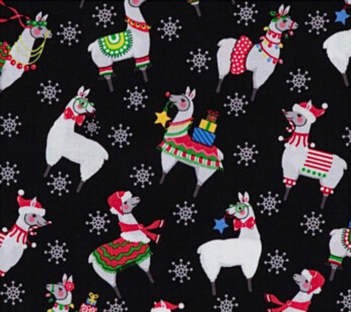 Christmas Llama Scrub Cap | Stitchy Witch Co. - StitchyWitch