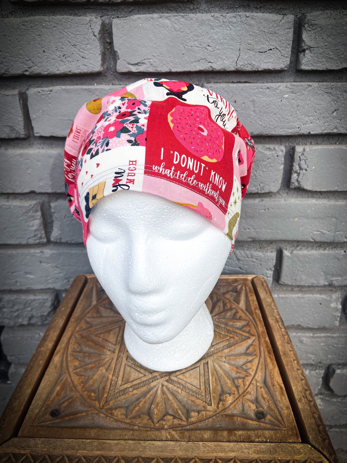 Valentines Day Heart Scrub Hat | Stitchy Witch Co.