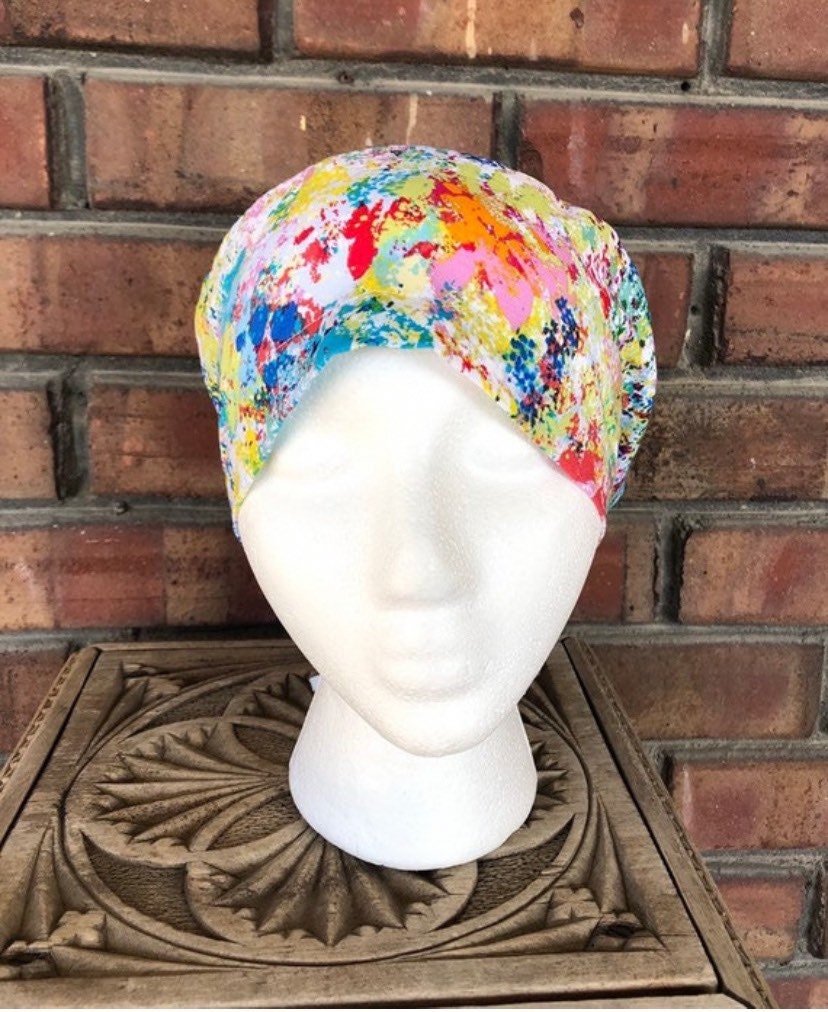 Splatter Paint Scrub Hat | Stitchy Witch Co.