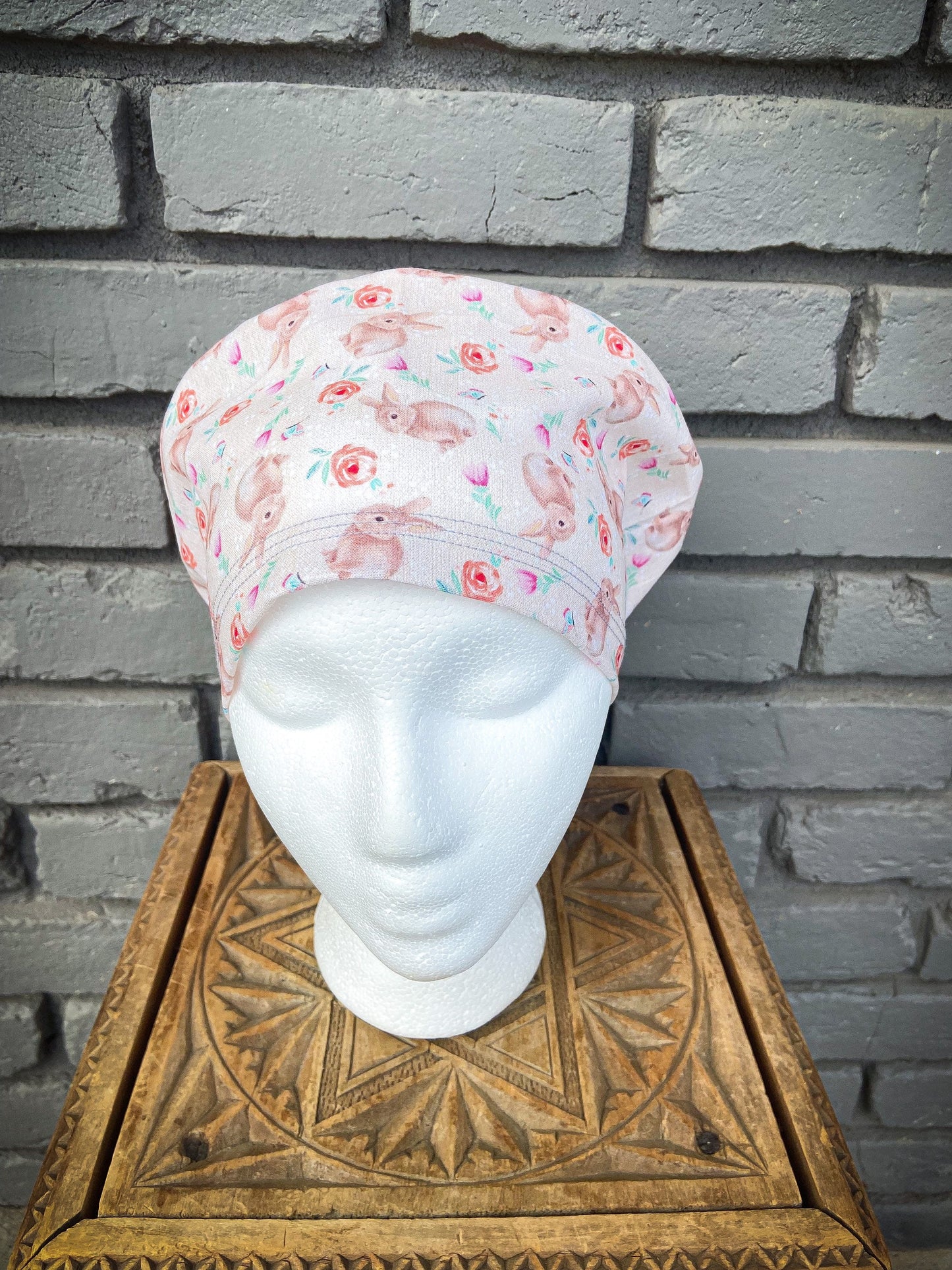 Easter Bunny Scrub Cap | Stitchy Witch Co.