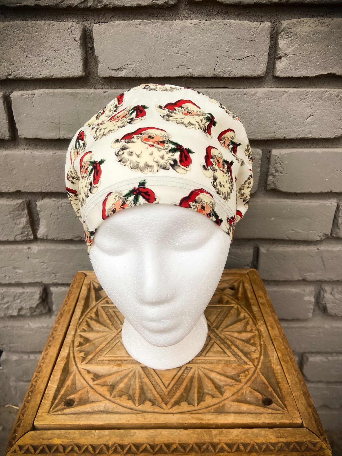 Vintage Santa Scrub Cap | Stitchy Witch Co.
