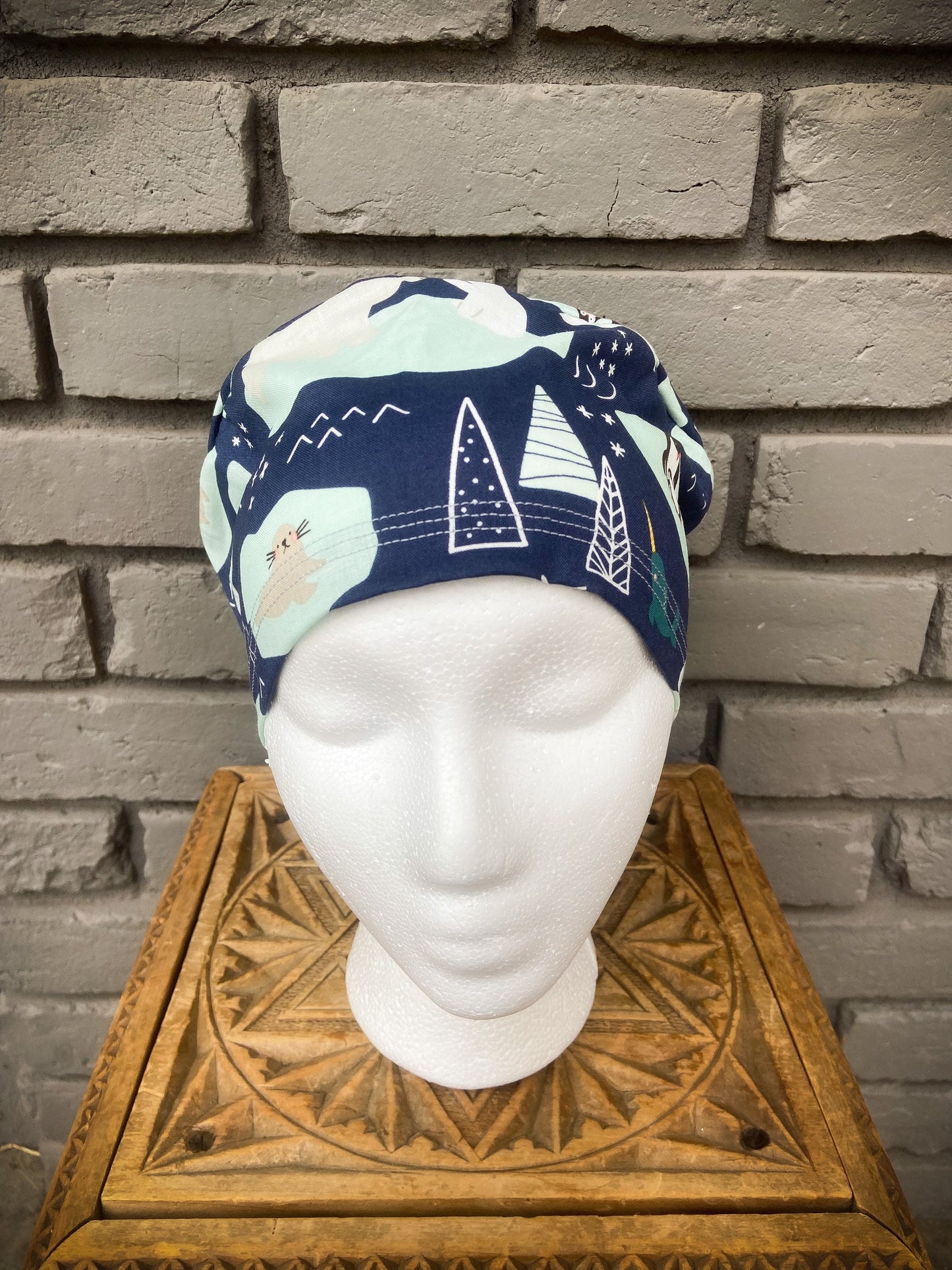 Winter Animal Scrub Cap | Stitchy Witch Co.