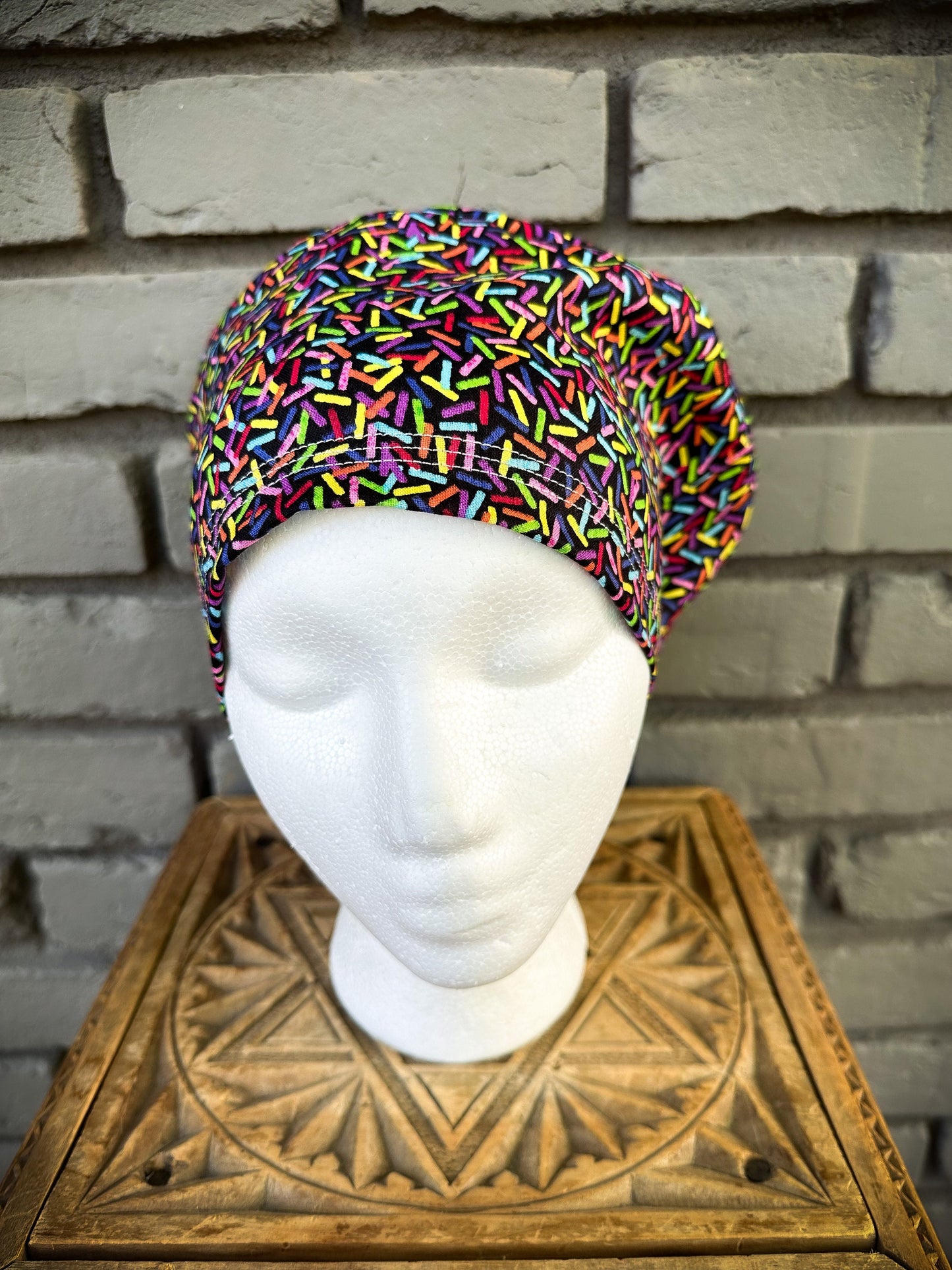 Rainbow Sprinkles Scrub Cap | Stitchy Witch Co.