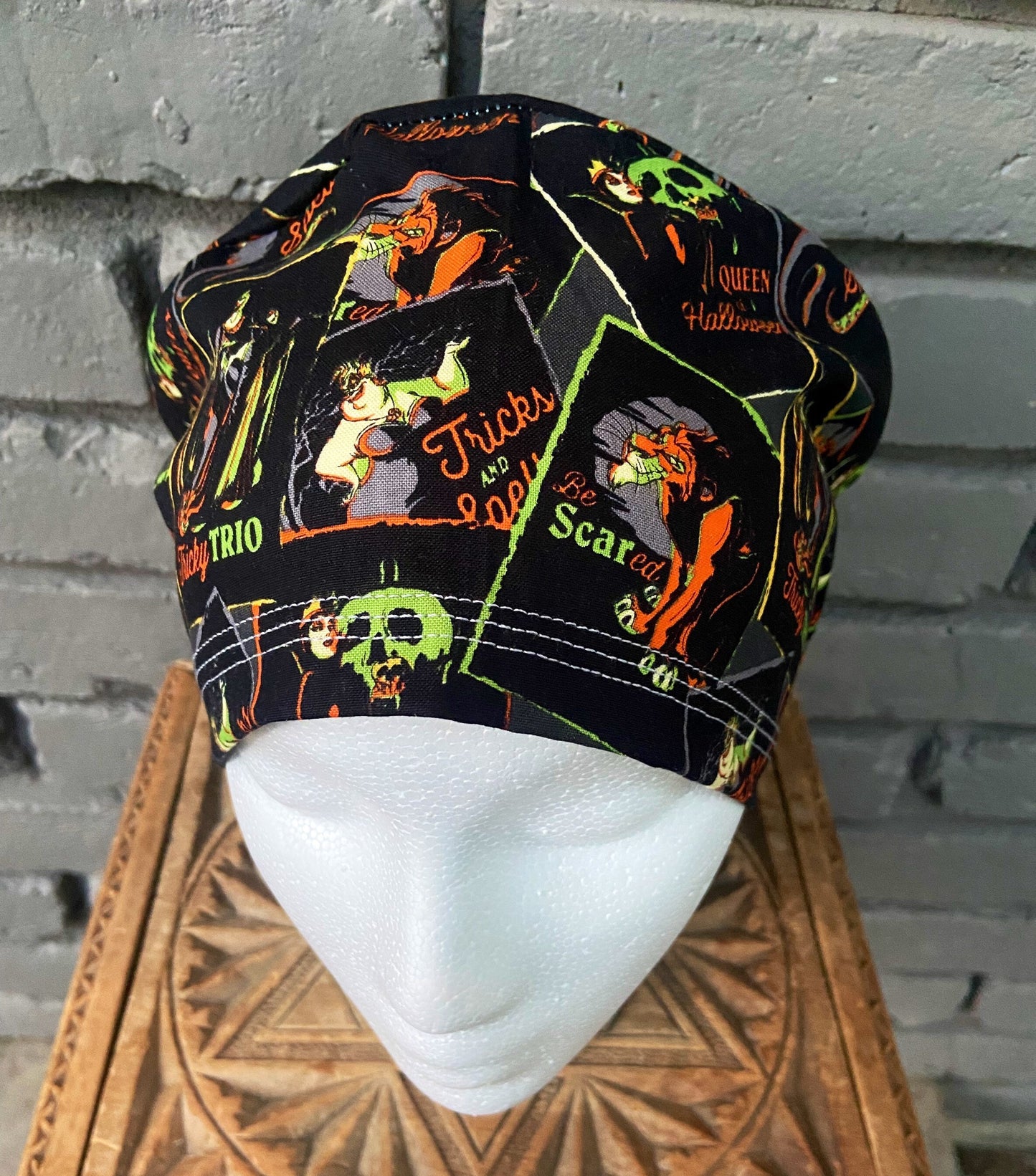 Halloween Scrub Cap | Stitchy Witch Co.