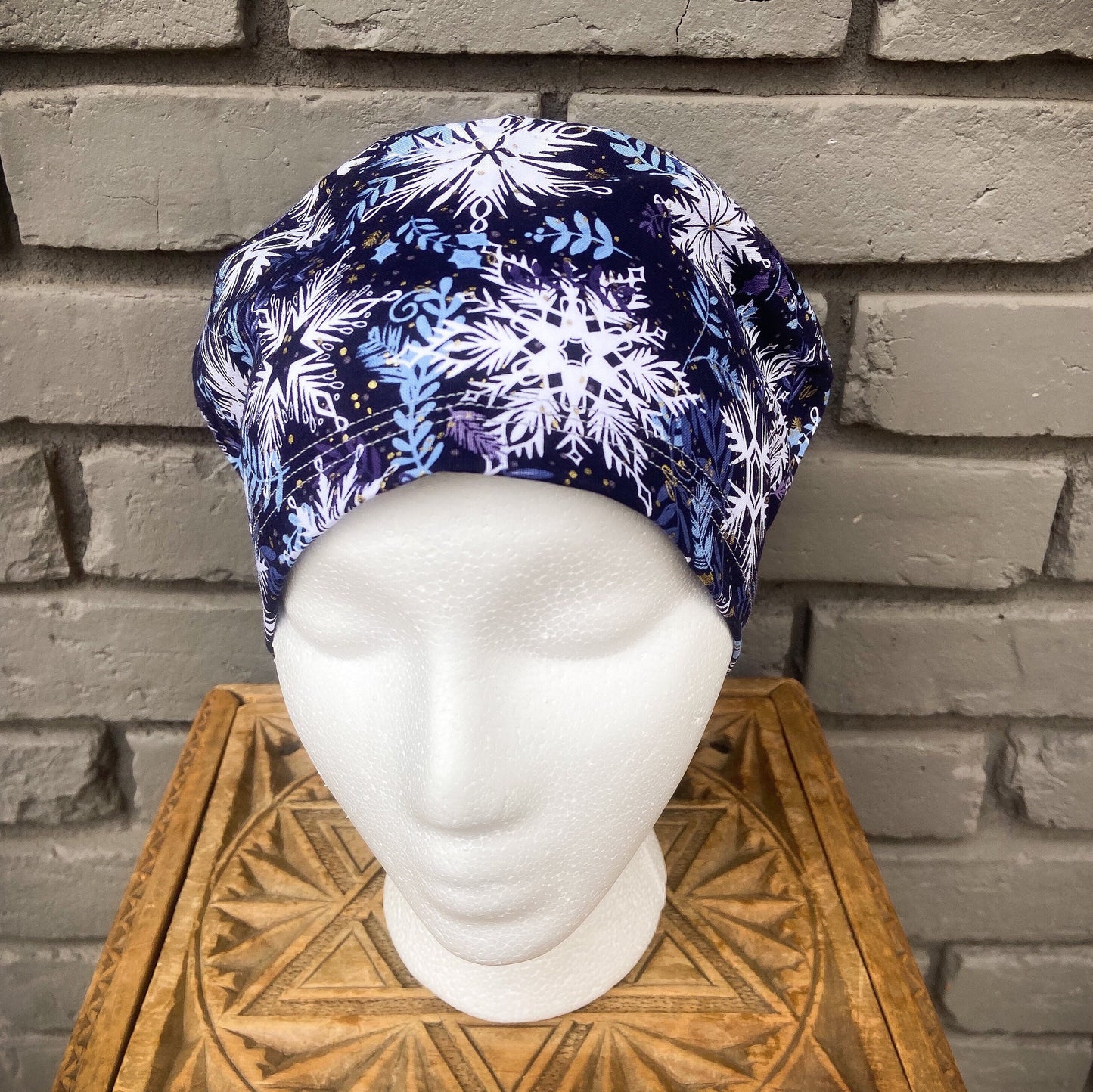 Snowflake Scrub Cap | Stitchy Witch Co.
