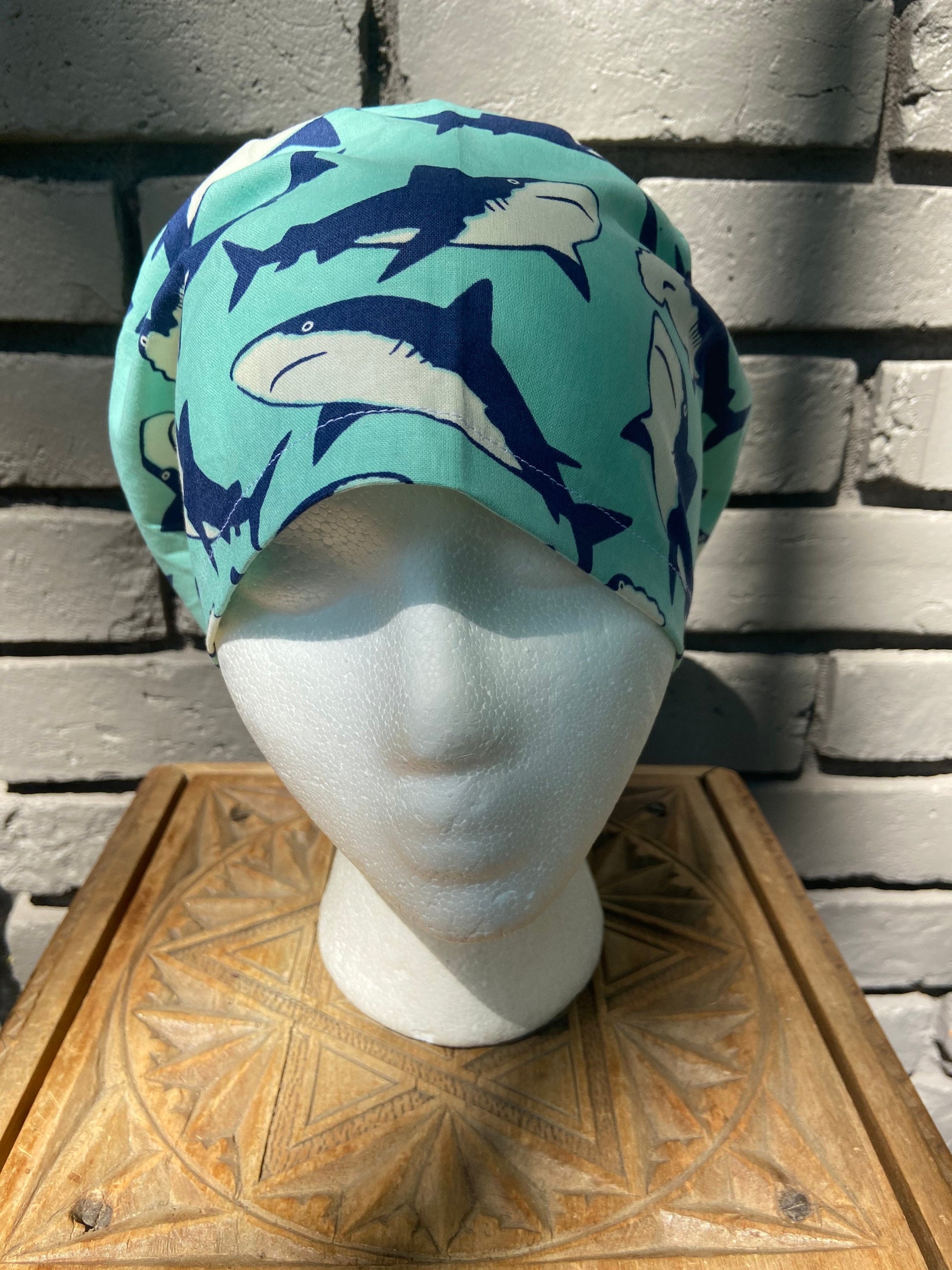 Shark Week Scrub Hat | Stitchy Witch Co. - StitchyWitch 