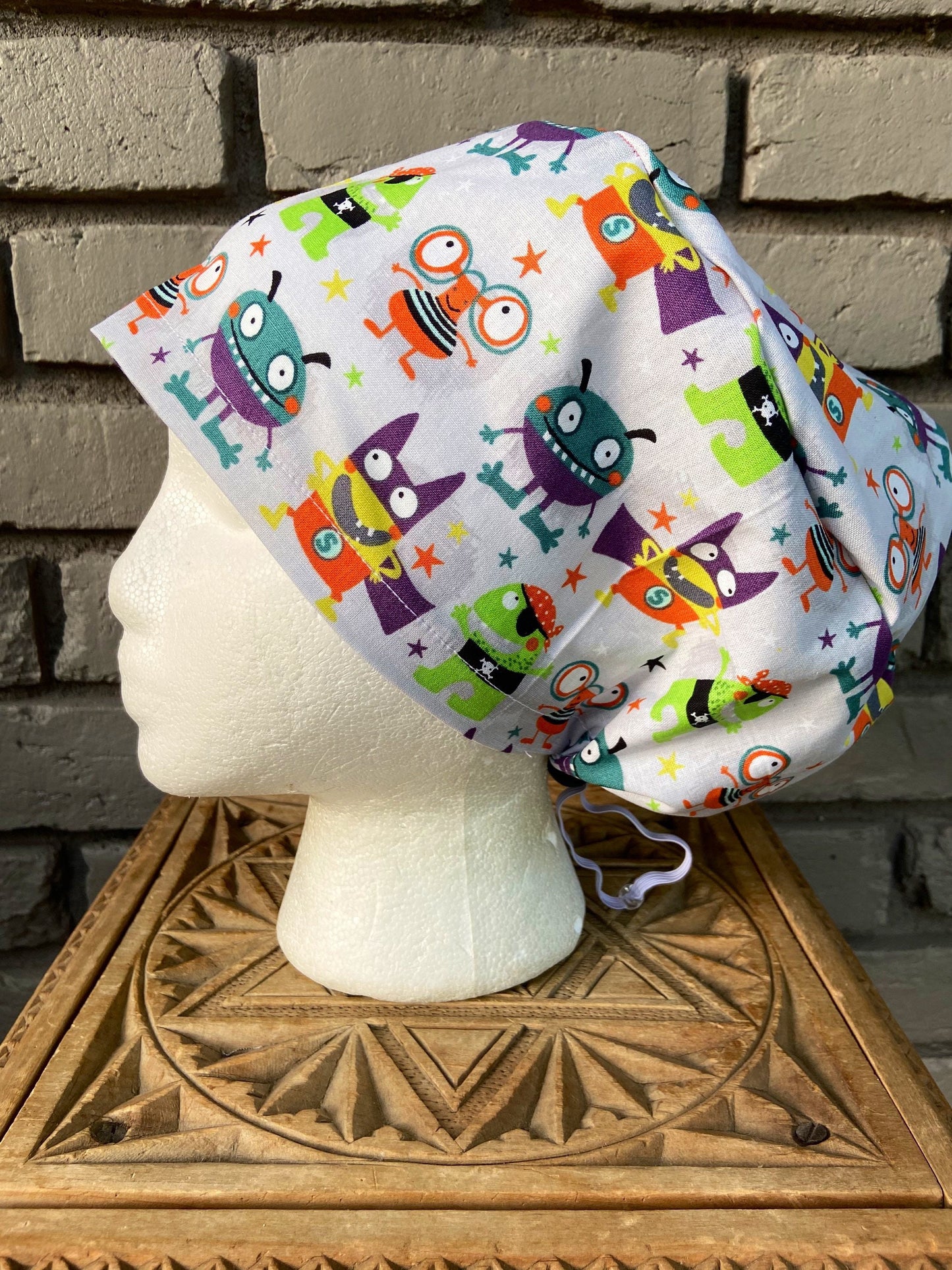Little Monsters Scrub Cap | Stitchy Witch Co.