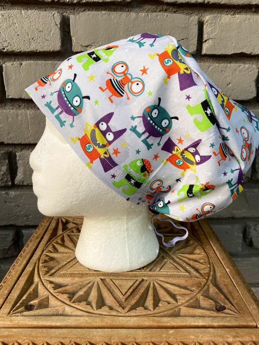 Little Monsters Scrub Cap | Stitchy Witch Co.