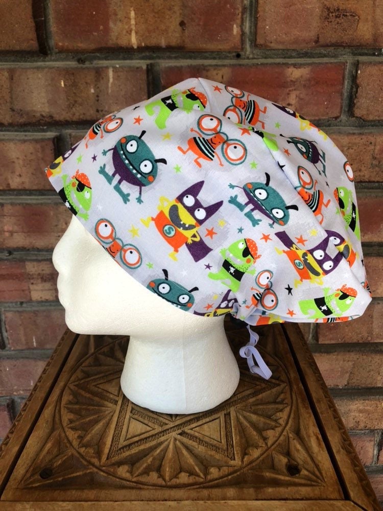 Little Monsters Scrub Cap | Stitchy Witch Co.