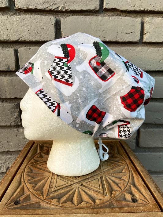 Winter Dog Scrub Cap | Stitchy Witch Co.