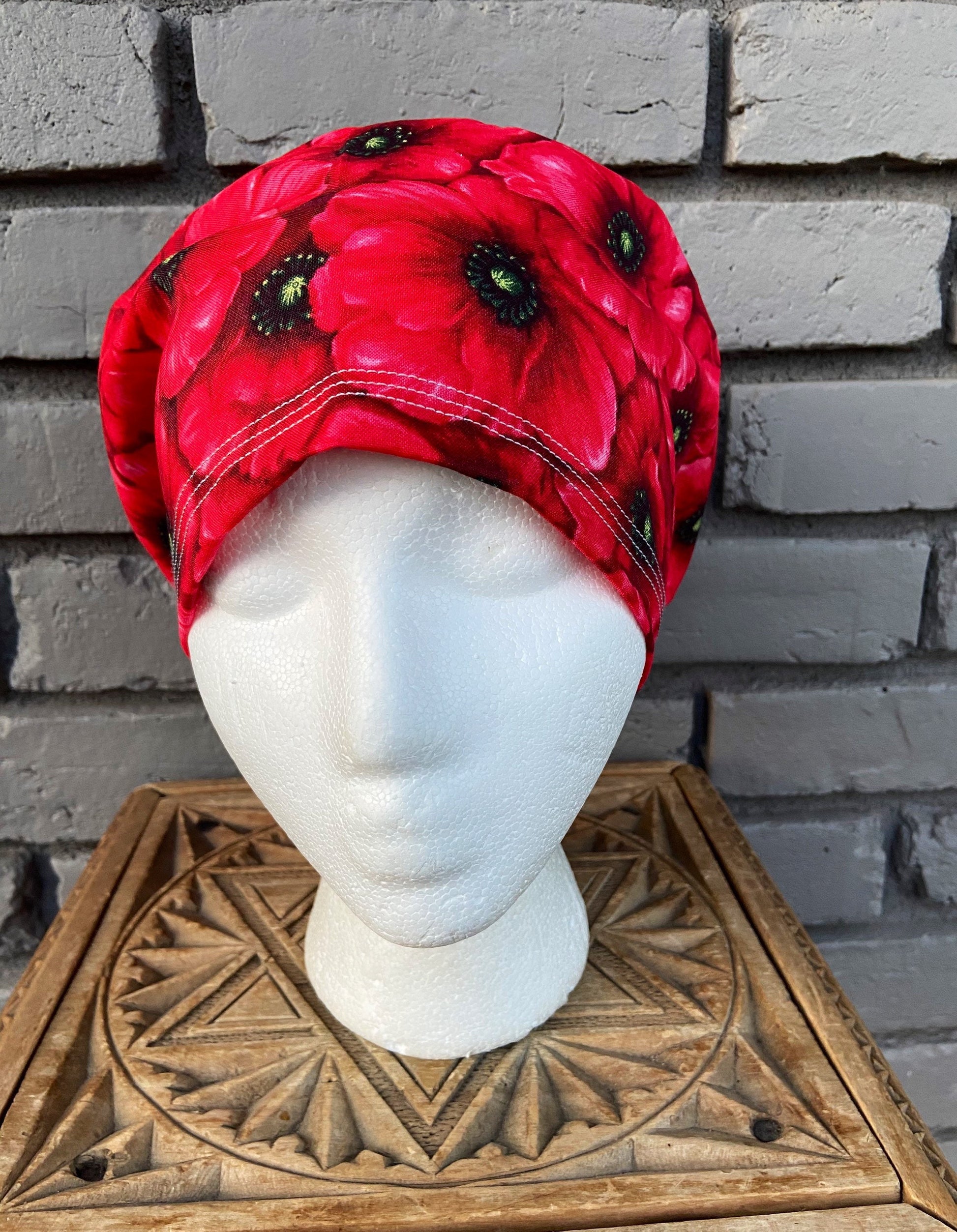 Poppy Scrub Cap | Stitchy Witch Co. - StitchyWitch 