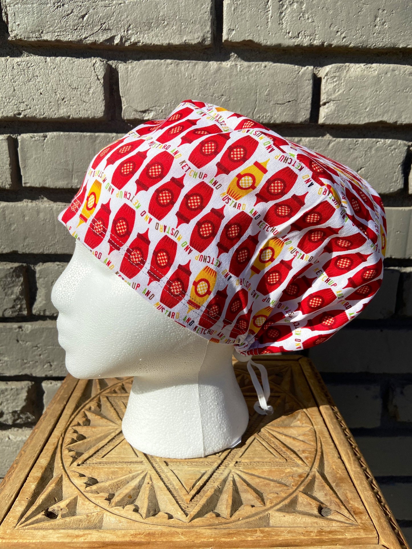 Ketchup and Mustard Scrub Cap | Stitchy Witch Co. - StitchyWitch 