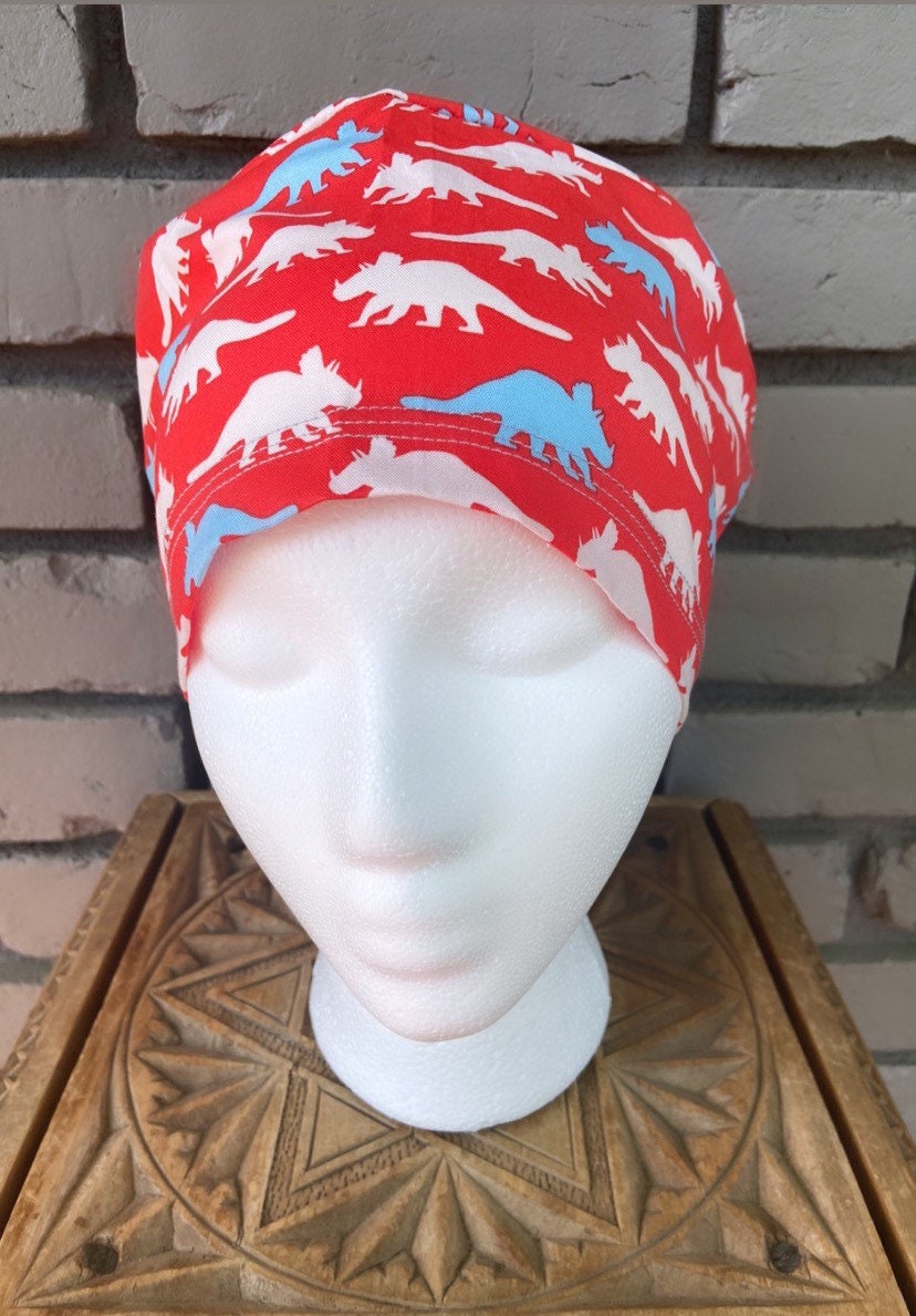 Dinosaur Scrub Cap | Stitchy Witch Co. - StitchyWitch 