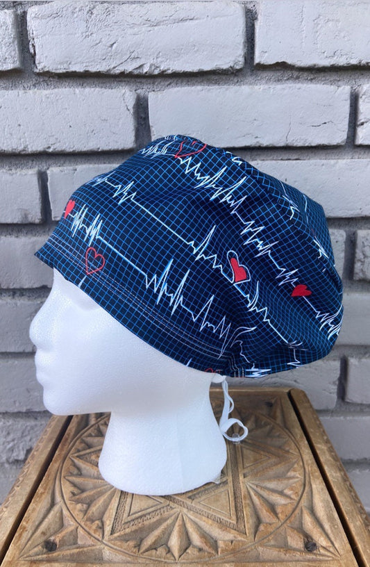 EKG Scrub Cap | Stitchy Witch Co. - StitchyWitch 