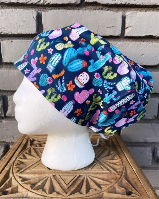 Cactus Scrub Cap | Stitchy Witch Co. - StitchyWitch 