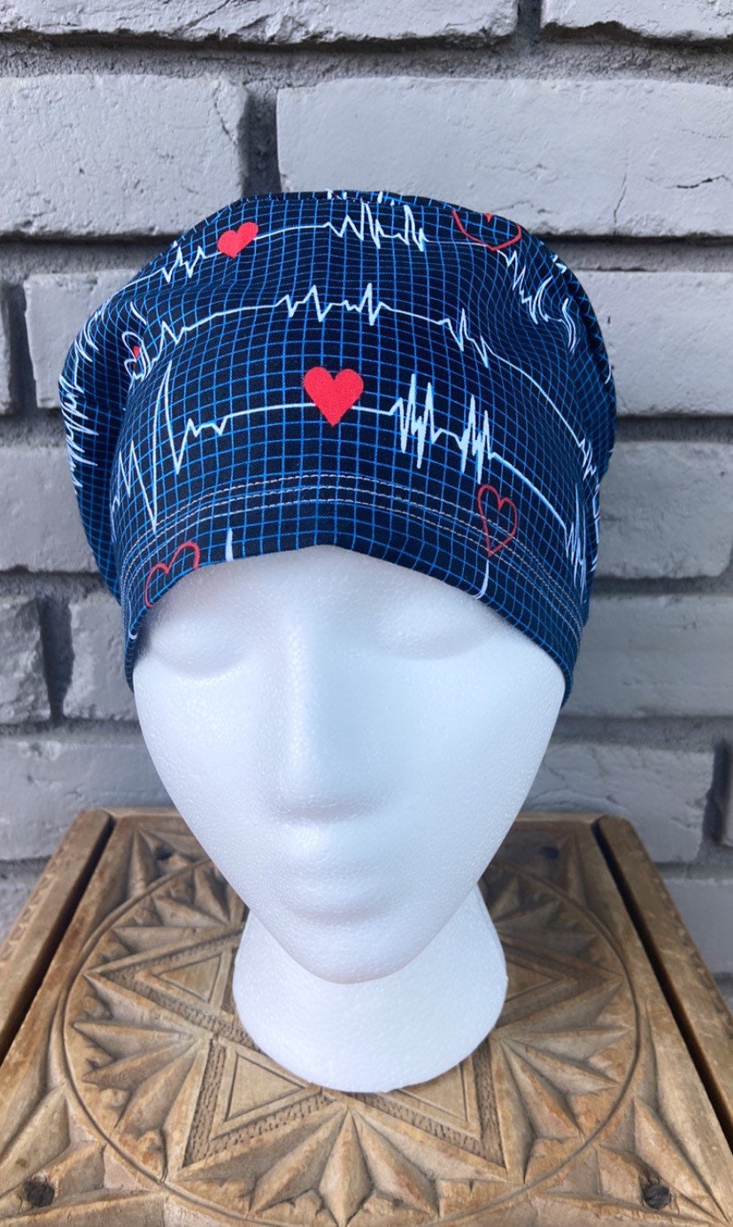 EKG Scrub Cap | Stitchy Witch Co. - StitchyWitch 