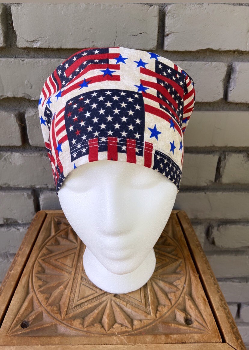 Patriotic Scrub Cap | Stitchy Witch Co. - StitchyWitch 