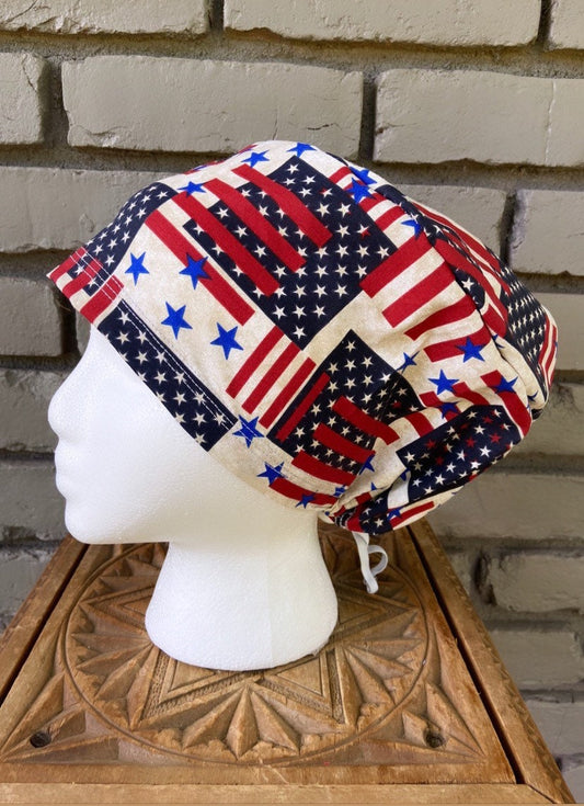 Patriotic Scrub Cap | Stitchy Witch Co. - StitchyWitch 
