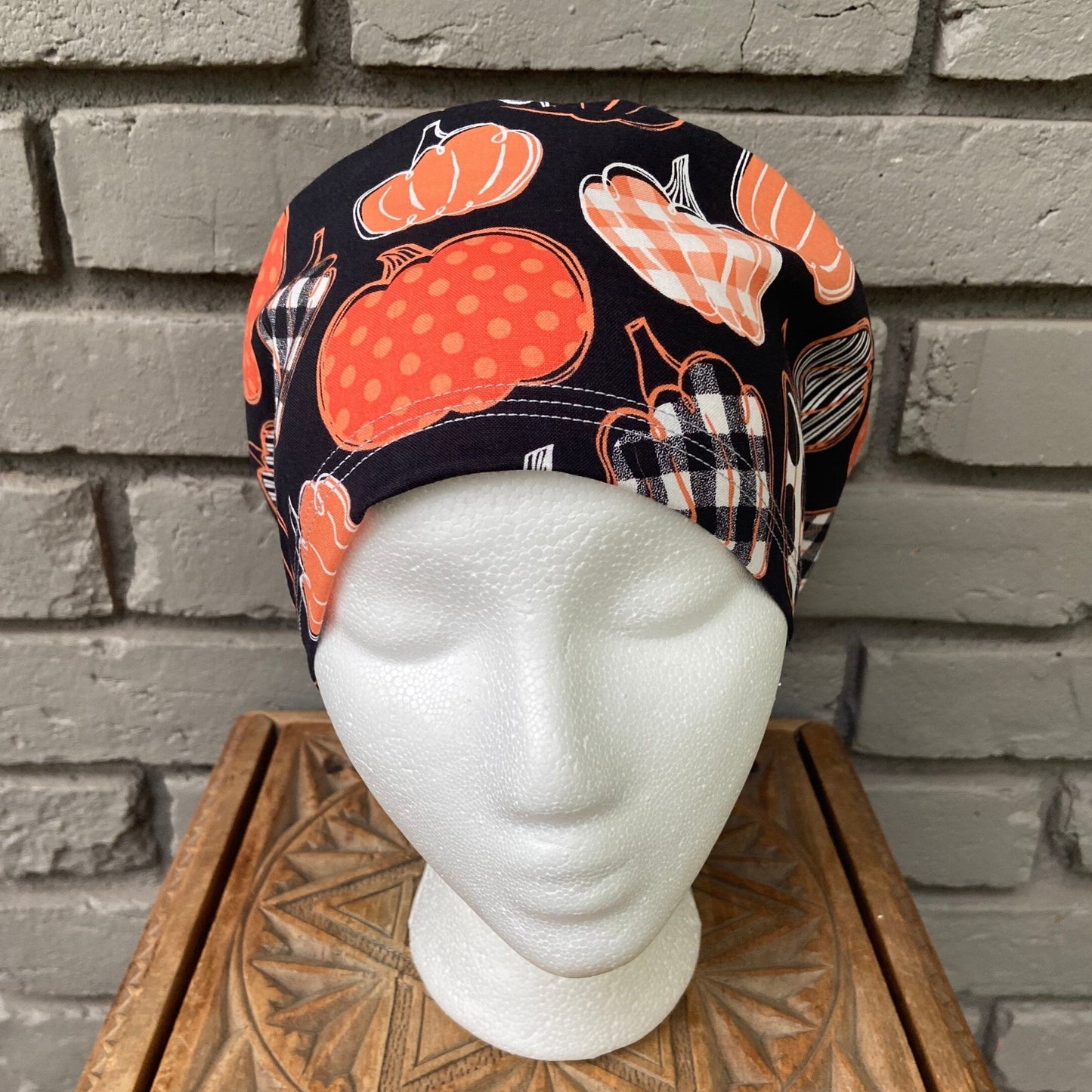 Pumpkin Scrub Cap | Stitchy Witch Co.