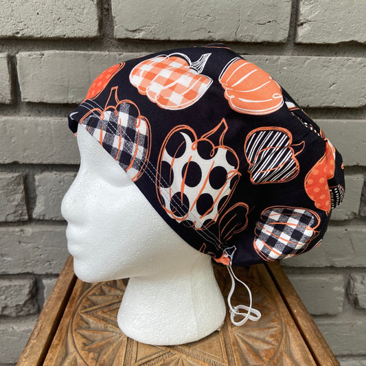 Pumpkin Scrub Cap | Stitchy Witch Co.