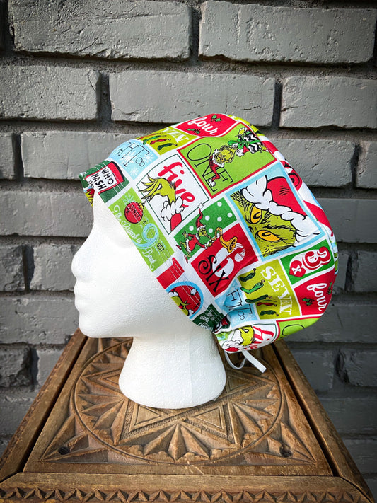 12 Days of Christmas Scrub Cap | Stitchy Witch Co.