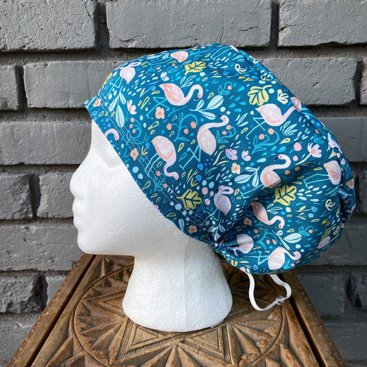 Tropical Flamingo Scrub Cap | Stitchy Witch Co. - StitchyWitch 