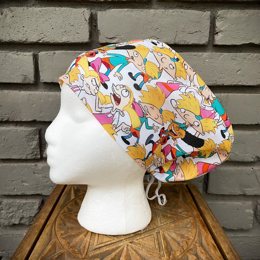 Football Head Scrub Cap | Stitchy Witch Co.