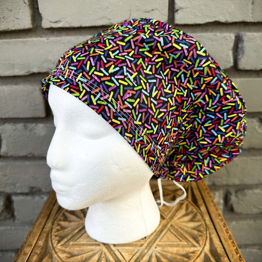 Rainbow Sprinkles Scrub Cap | Stitchy Witch Co.