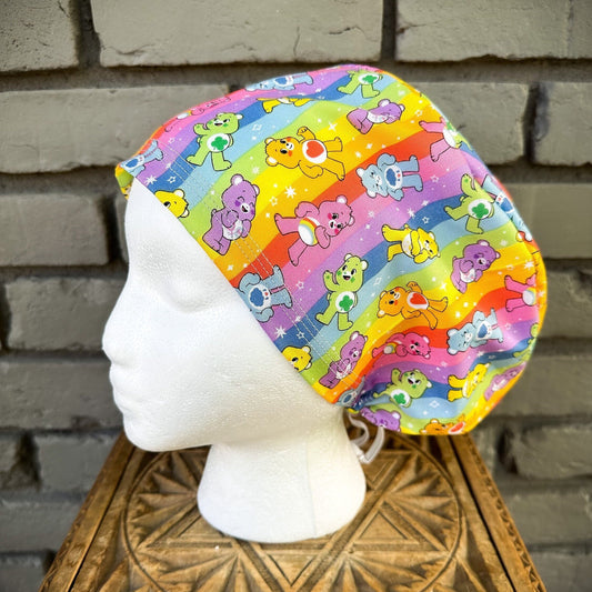 Rainbow Bear Scrub Cap | Stitchy Witch Co.