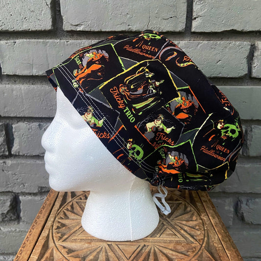 Halloween Scrub Cap | Stitchy Witch Co.