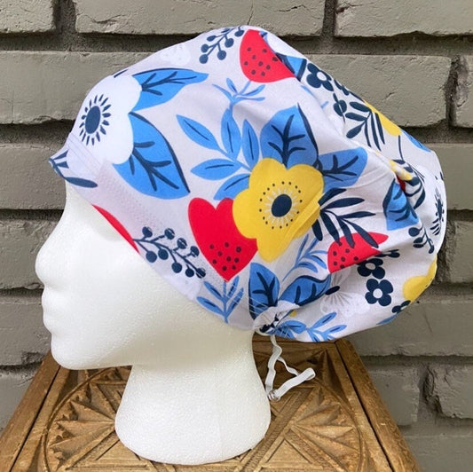 Floral Scrub Cap | Stitchy Witch Co.