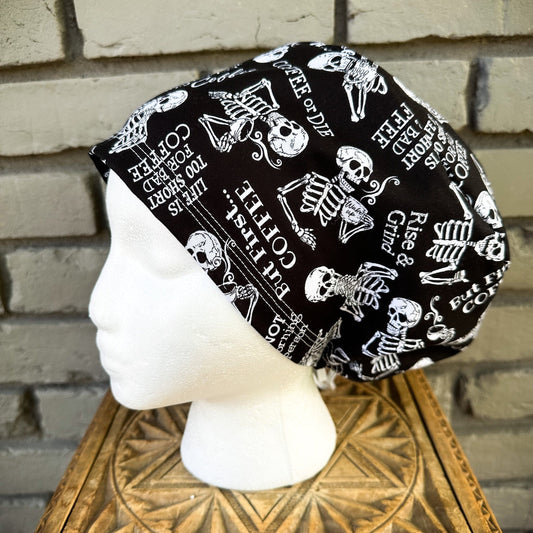 Rise and Grind Scrub Cap | Stitchy Witch Co.