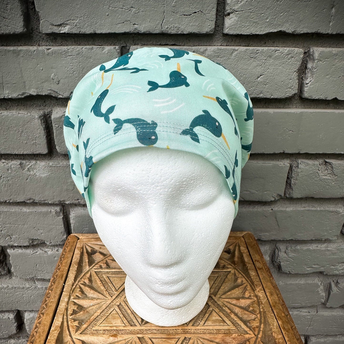 Narwhal Scrub Cap | Stitchy Witch Co.