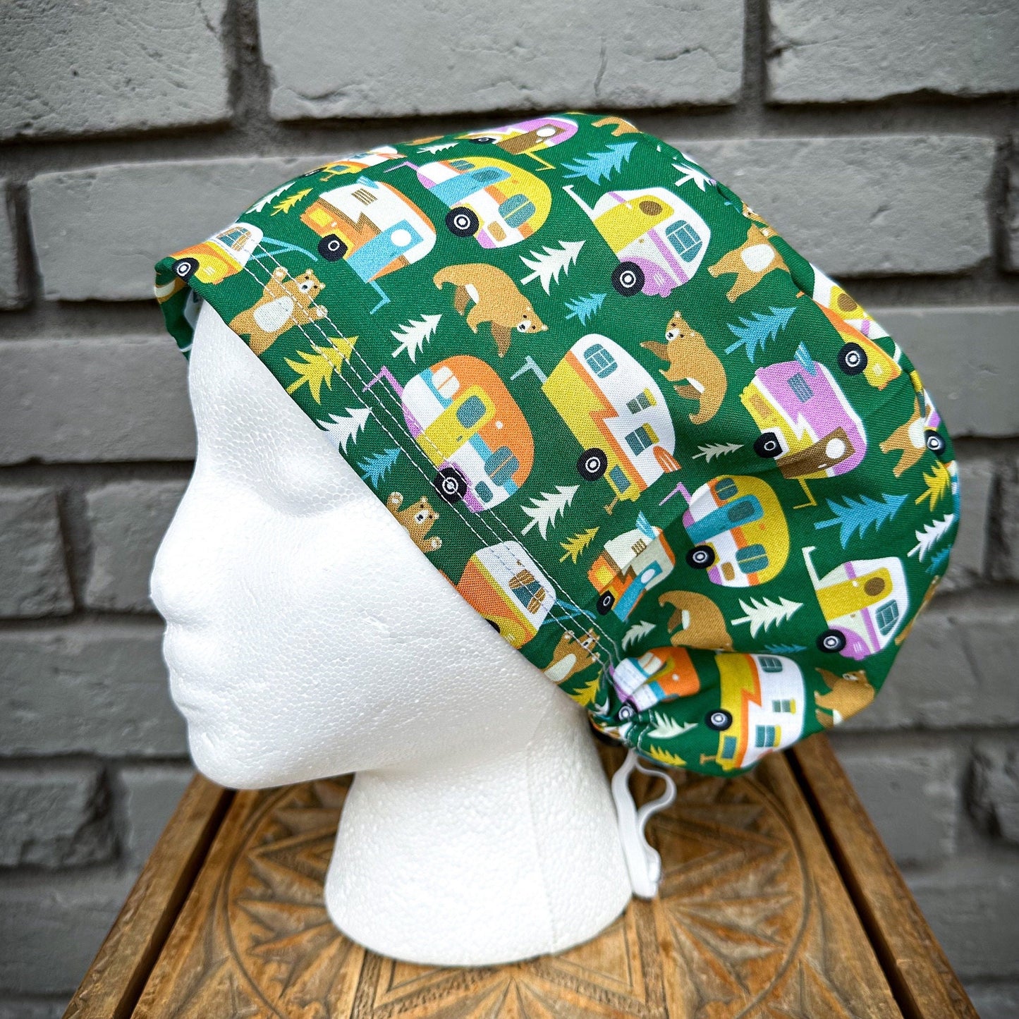 Camping Scrub Cap | Stitchy Witch Co.